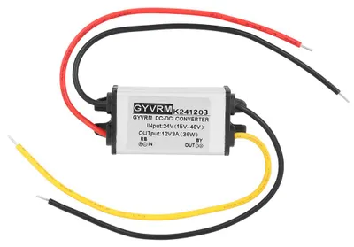 Produktbild von DC-DC-Wandler 24 V auf 12 V, hocheffizientes Abwärts-Netzteil, 3 A