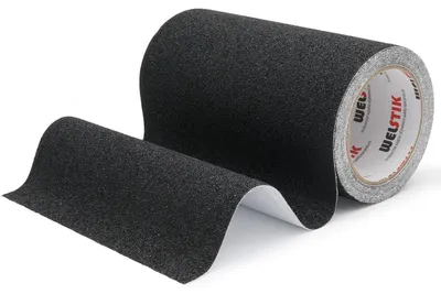 Obrázok produktu pre Antikĺzavá lepiaca páska, čierna, 200 mm x 5 m - Samolepiaca, vodeodolná, s vysokou priľnavosťou