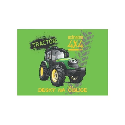 Produktbild von Karton P+P -Boards auf den Ziffern des Traktors