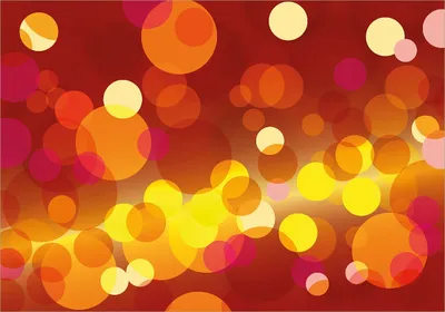 Produktbild von Wallario Poster - Rote  gelbe und orange Kreise - harmonisches Muster, Kunstdruck Größe: 70 x 100 cm