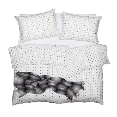 Obrázek produktu pro SCANquilt povlečení KREP azték bíločernošedá 100% bavlna 140 x 200/70 x 90 cm