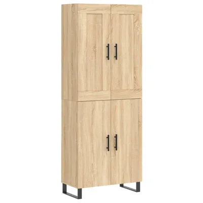 Immagine prodotto di Credenza Rovere Sonoma 69,5x34x180 cm in Legno Multistrato