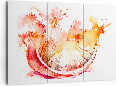 Produktbild von Bild auf Leinwand - Leinwandbild - Orange Obst Sommer - 165x110cm - Wand Bild - Wanddeko - Leinwanddruck - Bilder - Kunstdruck - Wanddekoration - Leinwand bilder - Wandkunst - CE165x110-3049