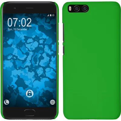 Produktbild von PhoneNatic Case kompatibel mit Xiaomi Mi 6 - Hülle grün gummiert Hard-case Cover