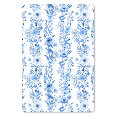 Produktbild von MuchoWow® Mauspad Mousepad Blumen - Pflanzen - Blau 18x27 cm - Mousepads - Maus Mat - Pad - Mausunterlage
