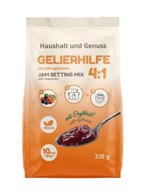 Productafbeelding van Geleermiddel 4:1 met Erythritol – Slechts 10 kcal | Alternatief voor geleisuiker | Keto & Low Carb | Vegan & tandvriendelijk | 330g