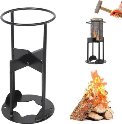 Productafbeelding van Famanu handmatige houtspijker - Ø 12,5 cm - Zwart