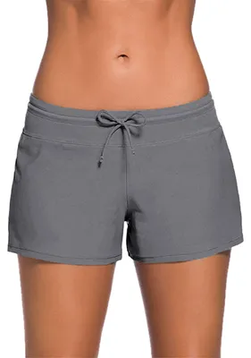 Immagine prodotto di Pantaloncini da bagno da donna con vita fessata e coulisse