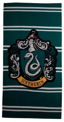 Produktbild von Harry Potter Slytherin Strandtuch aus Mikrofaser