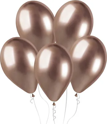 Zdjęcie produktu dla Balony chromowane Różowo-Złote, GB120, 33 cm, 50 szt.