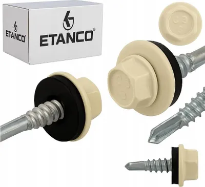 Obrázek produktu pro ETANCO GT5 samořezné šrouby kov - kov 5,5 x 25 mm RAL 1015 250 ks.