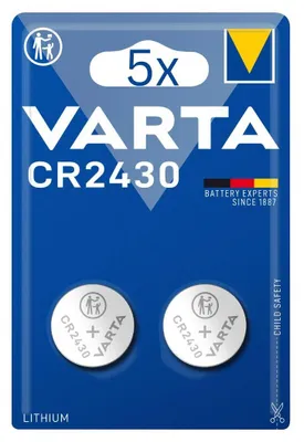 Image de 10x Varta CR2430 Pile bouton au lithium 3V - 5x 2er Blister