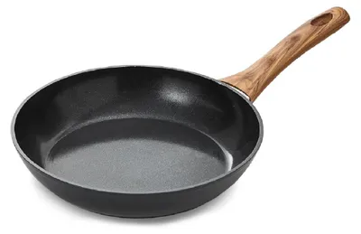 Image de Omgoods - Poêle de 24 cm avec effet bois et revêtement antiadhésif