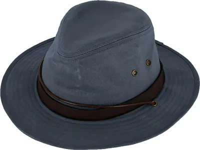 Produktbild von Fiebig Regenhut Flapper wasserabweisend mit Kinnband, blau, Gr. 57/M