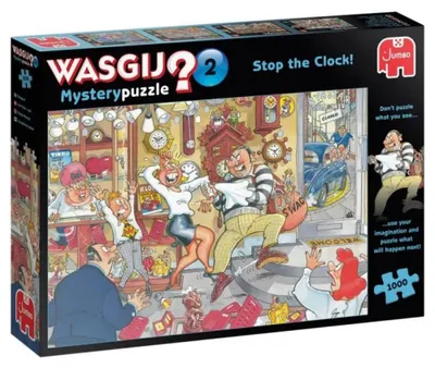 Produktbild von Jumbo Wasgij Mystery 2 Stop The Clock 1000 Puzzle Kinder One Size