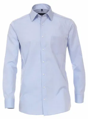 Produktbild von CASAMODA Herren Businesshemd Langarm Kent Comfort-Fit Hellblau 53