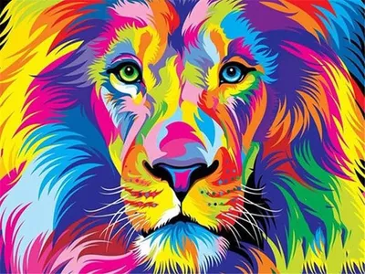 Productafbeelding van Schilderen op Nummer Op Canvas - Dieren - 50 x 40 cm - Zonder Lijst