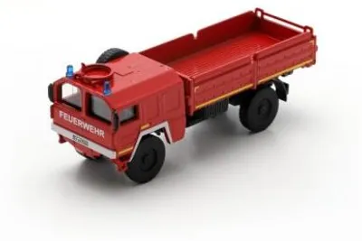 Image de Schuco 1:87, MAN Kat1 5t GL, camion de pompiers – Modèle réduit en métal de haute qualité, échelle 1:87, modèle réduit, 1:87, voiture, modèle de collection, H0