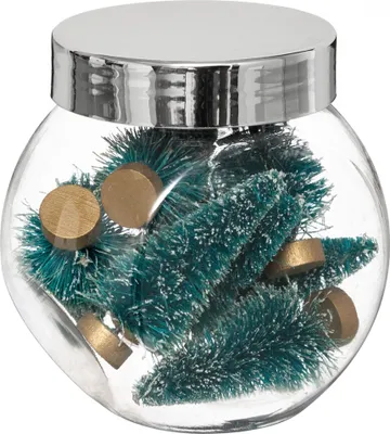 Produktbild von Festliche Tannenbaum Tischdeko Weihnachten 8 Stück grün-braun 5 cm -