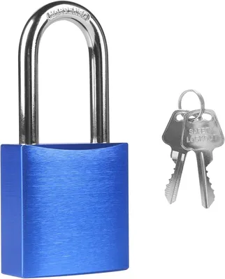 Produktbild von Aluminium Vorhängeschloss 44 mm, wetterfest, rostfrei, inkl. 2 Schlüssel, für Fitnessstudio