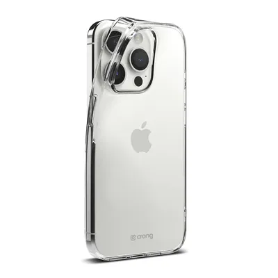 Zdjęcie produktu dla Crong Crystal Slim Cover - etui do iPhone'a 15 Pro (przezroczyste)