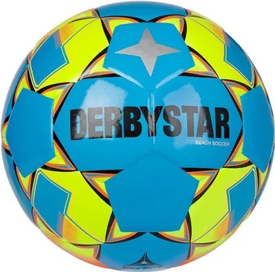 Produktbild von Derbystar Fußball Beach Soccer v22 Freizeitball blau gelb orange Gr 5