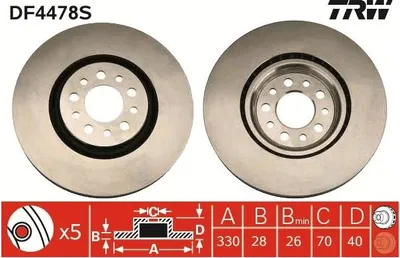 Image de Disque de frein TRW DF4478S