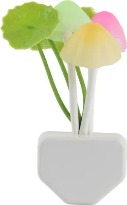 Image de Veilleuse Champignon Mignon Contrôle de la Lumière LED Champignon Lampe de chevet pour Chambre à coucher Salon