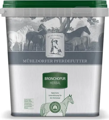 Produktbild von Mühldorfer Pferdefutter Bronchopur Herbal Zusatzfutter Atemwege Ergänzungsfuttermittel