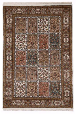Produktbild von Bakhtiar Teppich Creme 250x350 cm | Handgeknüpfter Teppich für Wohn- und Schlafzimmer