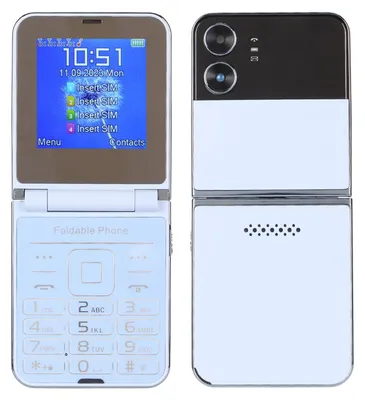 Obrázok produktu pre Mobilný telefón pre seniorov - skladací telefón 4 SIM karty - veľké tlačidlá a číslice - jasný zvuk - užívateľsky prívetivý - vhodný pre starších ľudí...