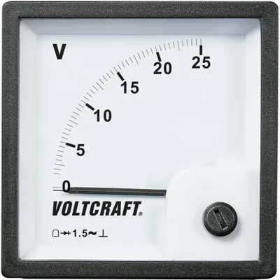 Produktbild von VOLTCRAFT AM-72x72/25V AM-72x72/25V Analog-Einbaumessgerät AM-72x72/25V 25 V Drehspule