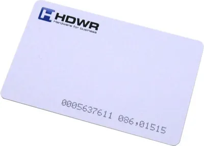 Image de carte RFID 125 kHz avec logo HDWR codé HD-RPC01