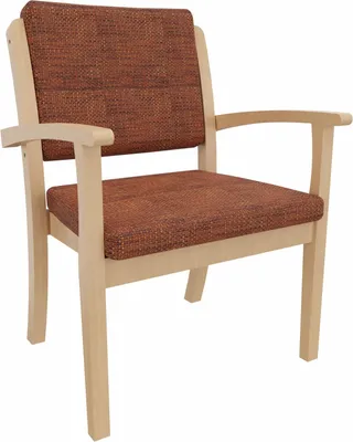 Produktbild von Schwerlaststuhl Alexander XXL – Stuhl mit Armlehnen für Schwergewichtige bis 250 kg – 52cm Sitzhöhe.Stoffbezug:Stoff Lawa Orange,Bodengleiter:Kunststoff Weiss