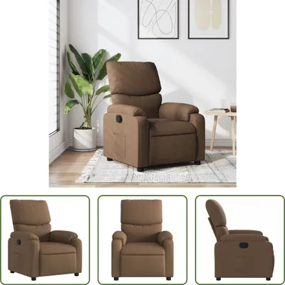 Produktbild von The Living Store Relaxsessel Braun Stoff
