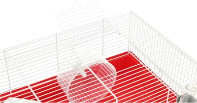 Produktbild von Hamsterkäfig, Nagerkäfig 9, Käfig für kleine Tiere, inklusive Hamsterzubehör, 46 x 29,5 x h 23 cm.