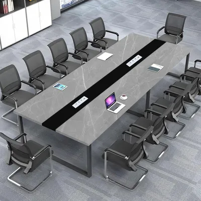 Immagine prodotto di Tavolo da conferenza con sistema di gestione dei cavi, dimensioni 200x100x74 cm