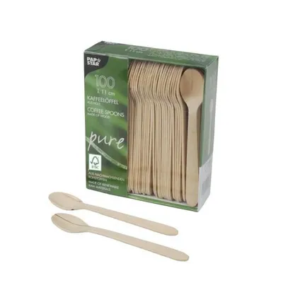 Image de Cuillère à café, bois "pure" 11 cm