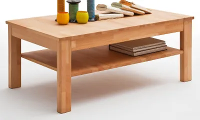 Produktbild von bv-vertrieb.de Couchtisch Kernbuche 3410, 104x44x62 cm, ca. 20mm, ca. 70x40mm