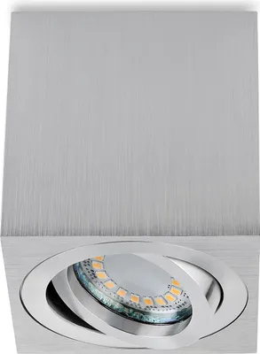 Produktbild von Sweet LED Aufbaustrahler eckig Aufbauspot GU10 5W Alu 80mm  Deckenspots