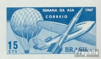 Produktbild von Briefmarken Brasilien 1967 Mi 1152 (kompl.Ausg.) postfrisch Flugwoche