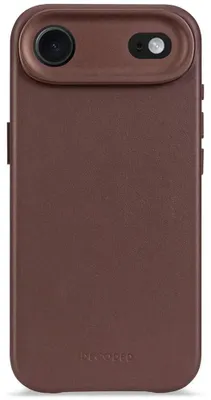 Productafbeelding van Gepersonaliseerde leren achterkant voor iPhone 17 Air, kleur: chocoladebruin