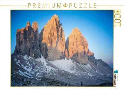 Produktbild von CALVENDO Puzzle Sonnenaufgang an den Drei Zinnen | 1000 Teile Lege-Größe 64x48cm Foto-Puzzle für glückliche Stunden