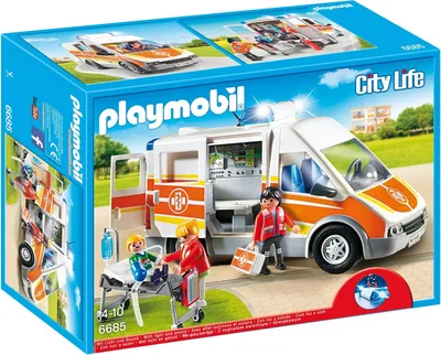 Produktbild von PLAYMOBIL 6685 - Krankenwagen mit Licht und Sound