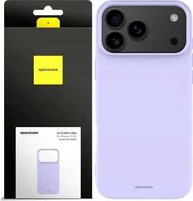 Image de Spacecase étui en silicone 3.0 iPhone 17 Pro violet clair