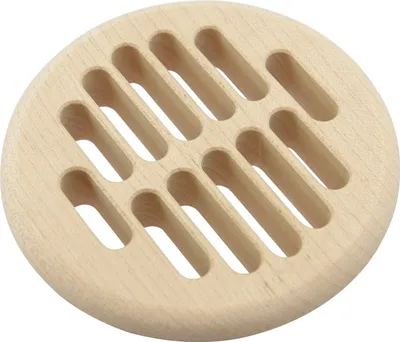 Produktbild von Lüftungsrosette Rundgitter ø 83 mm Einlass ø 68 mm Lüftungsgitter Ahorn roh