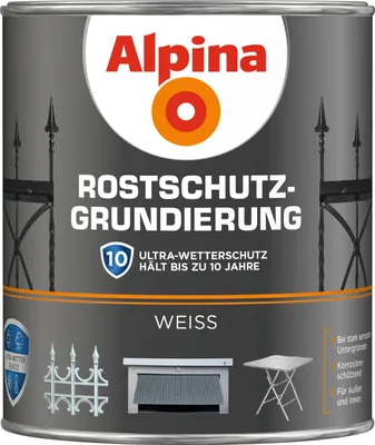Produktbild von Alpina Rostschutz-Grundierung 750 ml weiß