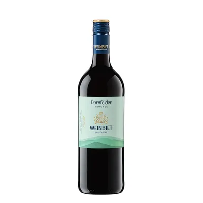 Produktbild von Weinbiet Mußbacher Dornfelder Rotwein trocken mit frischer Kräuternote 1000ml