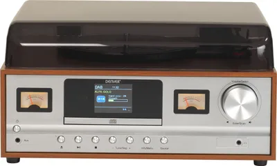 Obrázok produktu pre Retro hudobné centrum Denver s DAB+, prehrávačom, Bluetooth MRD-52LIGHTWOOD