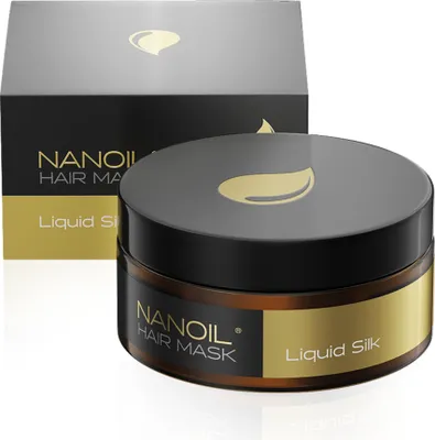 Immagine prodotto di Maschera per capelli con seta liquida Nanoil Liquid Silk Hair Mask 300 ml - rigenerazione, levigatezza